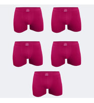 Malabadi 5 Li Ekonomik Paket Erkek Pamuklu Boxer 5M074 (Bordo)