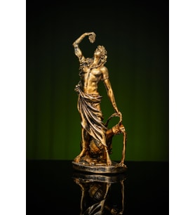 Narçiçeği Takı ve Hediyelik Eşya Özel Tasarım Antik Yunan Şarap ve Eğlence Tanrısı Dionisos Heykel Biblo (Bronz)