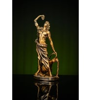 Narçiçeği Takı ve Hediyelik Eşya Özel Tasarım Antik Yunan Şarap ve Eğlence Tanrısı Dionisos Heykel Biblo (Bronz)