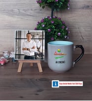 Ziraat Mühendisi Fotoğraflı Dekoratif Taş, Kupa Bardak Beyaz Hediye (Model 10)