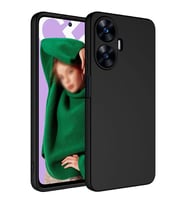 Realme C55 Kılıf Zore Mara Lansman İç Yüzeyi Kadife Kılıf (Siyah)