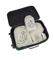 3 Lü Valiz Düzenleyici Bavul Içi Bez Torba Organizer Set Seyahat- Baskılı (Karışık)