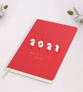 BK Gift Kişiye Özel 2024 Mutlu Yıllar Siyah Defter-1 (Beyaz)