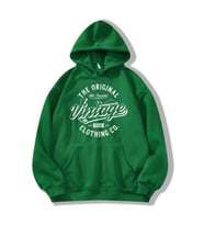 Vintage Baskılı Oversize Sweatshirt (Yeşil)