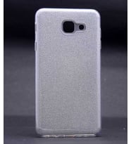 Samsung Galaxy J7 Max Kılıf Simli Parlak Shining Kapak (Gümüş)