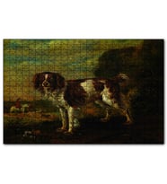 Cakapuzzle Kahverengi Beyaz Çoban Köpeği  Puzzle Yapboz MDF (Ahşap) (500 Parça)