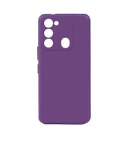 Kvy Tecno Spark 8C Biye Silikon Kılıf (Mor)