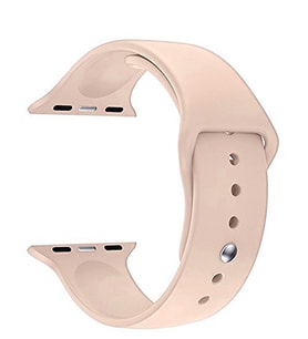 Microsonic Apple Watch Series 4 44mm Silikon Kordon (Gold)