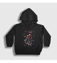 Presmono Unisex Çocuk Beyaz Yumeko V2 Anime kakegurui Kapüşonlu Sweatshirt 240259tt (Siyah)