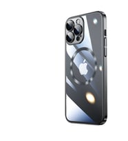 Apple iPhone 14 Pro Max Kılıf Zore Riksos Magsafe Silikon Kılıf (Siyah)