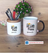 Evin Prensi Kalemlik, Kupa Bardak T Kişiye Özel Hediye (Model 3)