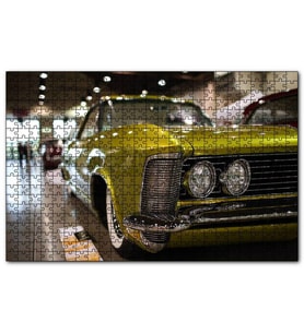 Cakapuzzle Galeride Altın Rengi Buick  Puzzle Yapboz MDF (Ahşap) (255 Parça)
