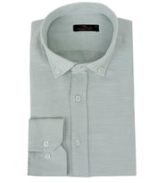 Erkek Silim Fit Petek Dokulu Gömlek BGL-ST02769 (Mint Yeşili)
