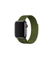 BİPOWER Apple Watch 38-40mm KRD1 Metal Hasır Kordon (Yeşil)