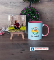 Öğretmenler Günü Hediyesi Fotoğraflı Dekoratif Taş, Kupa Bardak Beyaz Hediye (Model 6)
