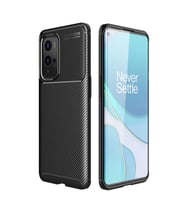 One Plus 9 Pro Kılıf Zore Negro Karbon Tasarım Silikon Kılıf (Siyah)