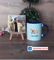Tarih Öğretmenine Hediye Fotoğraflı Dekoratif Taş, Kupa Bardak Beyaz Hediye Öğretmenler Günü Hediyesi (Model 3)