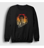 Presmono Unisex Beyaz Hawaii Film Scarface Sweatshirt 250871tt (Siyah)