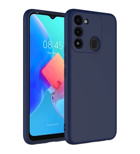 Tecno Spark 8C Kılıf Zore Mara Lansman İç Yüzeyi Kadife Kılıf  (Lacivert)