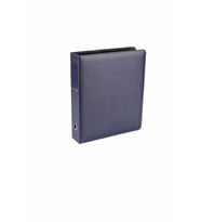 Evrak Sunum Tanıtım Firma Klasörü 5 cm 4 Halkalı A4 350 Yaprak Kapasiteli Ring Binder File Vegan 28x32 cm (Lacivert)