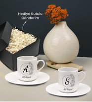 Hediye Kutusunda Kişiye Özel 2'li Baskılı Fincan (Model 11)