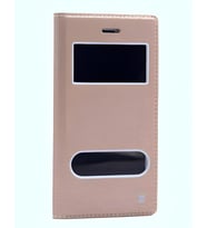 iPhone 7 Kılıf Dolce Kapaklı Kılıf (Gold)