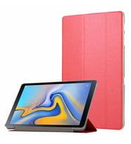Galaxy Tab A T590  Smart Cover Standlı 1-1 Kılıf (Kırmızı)