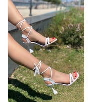 SALTO ESKİ BİYELİ BİLEKTEN BAĞLAMALI ÖKÇE (Beyaz)