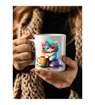 Kedi Baskılı 3D Tasarım Seramik Kupa Mug - Hediyelik Kupa Bardak (10)