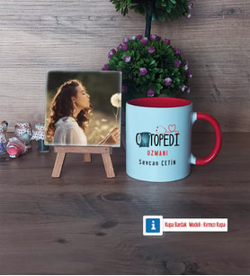 Ortopedi Uzmanı Fotoğraflı Dekoratif Taş, Kupa Bardak Beyaz Hediye (Model 2)