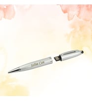 KİŞİYE ÖZEL İSİM BASKILI  KALEM USB FLAŞ BELLEK 32 GB (Metal)
