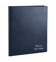 KARTVİZİT ALBÜMÜ 8 SIRALI 320 KARTLIK 23X26,5 CM (Lacivert)