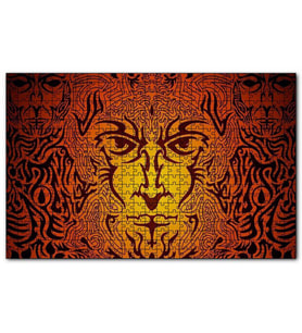 Cakapuzzle Kurtadam Tribal Portre Puzzle Yapboz MDF (Ahşap) (1000 Parça)