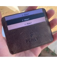 PENLY ERKEK KARTLIK CÜZDAN ORJİNAL HAKİKİ DERİ 5 RENK (Taba)