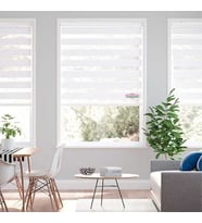 NİVEMESHOME BAMBU BEYAZ ZEBRA STOR PERDE (Beyaz - Beyaz)