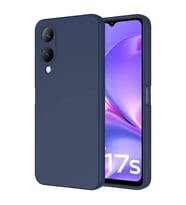 Vivo Y17S Kılıf Kamera Korumalı iÇi Süet Dokulu Lansman Tipi Silikon (Lacivert)