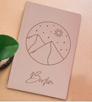 BK Gift Kişiye Özel İsimli Sert Kapaklı Pudra Pembesi Defter, Arkadaşa Hediye, Yeni İş Hediyesi, Anı Defteri, Doğum Günü Hediyesi (Model 6)