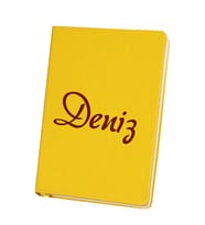 Kişiye Özel İsimli Defter (Sarı)