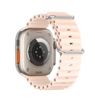 Ally Apple Watch 7-8 41mm 6-5-4 40mm Marine Silikon Kayış Kordon 3-2-1 38mm (Krem)