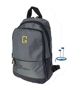 M 1028 Mega Bag Mini Sırt Çantası, Unisex (Gri)