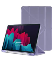 Microsonic Samsung Galaxy Tab S9 X710 Kılıf Origami Pencil Siyah (Lila)