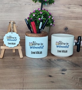 Matematik Mühendisi Hediye Sepeti Kupa Bardak T Kulplu, Kalemlik ve Anahtarlık Mühendisler Günü Hediyesi (Model 6)