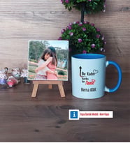 Harika Anne Fotoğraflı Dekoratif Taş, Kupa Bardak Beyaz Hediye (Model 4)