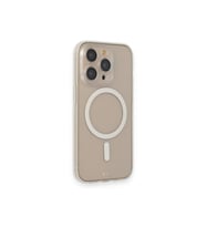 Uyumlu Model Apple iPhone 13 Pro Max Kılıf Lensli Magsafe Mat Kenar Renkli Kapak (Şeffaf)