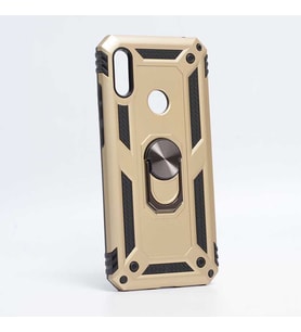 Huawei Honor 8A Kılıf Yüzüklü Zırh Tank Vega (Gold)
