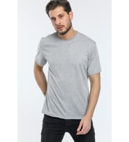 Süperlife Erkek Bisiklet Yaka  Standart &Regular Fit Tişort SPR21Y30 (Grimelanj)