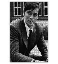 Cakapuzzle Alain Delon Sigara İçen Puzzle Yapboz MDF (Ahşap) (255 Parça)