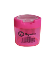 Kalemtıraş Çift Gözlü Üçgen 1 Adet Hazneli Kalemtraş Canlı Renkler Standart Kalem Açacağı Jumbo Kalem Açacağı (Pembe)