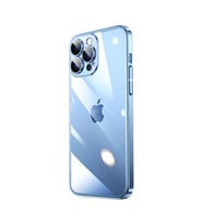 Uyumlu Model Apple iPhone 13 Pro Max Kılıf Kamera Koruma Hoparlör Filitreli Rixos Kapak (Mavi)