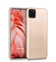 Microsonic Matte Silicone Samsung Galaxy Note 10 Lite Kılıf (Gold)